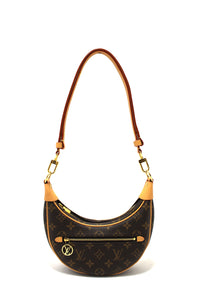 Louis Vuitton Classic Monogram Canvas Loop Shoulder Crossbody Bag