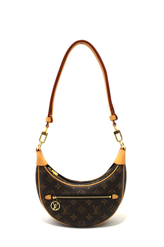Louis Vuitton Classic Monogram Canvas Loop Shoulder Crossbody Bag
