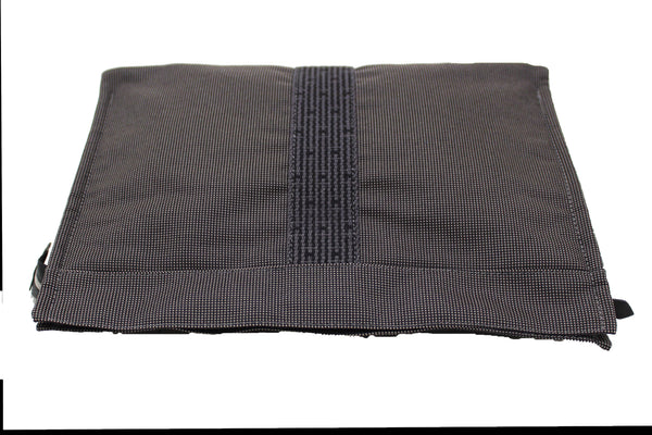 Hermes Grey Toile H Canvas Herline Clutch | Italystation.com - Shop Now at italystation.com