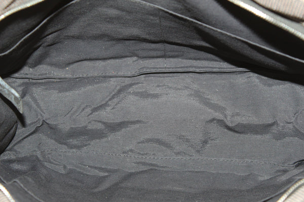 Hermes Grey Toile H Canvas Herline Clutch | Italystation.com - Shop Now at italystation.com