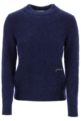 brushed alpaca and wool sweater K2216 SKY CAPTAIN