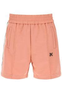 sweatshorts with side bands PMCL004R24FAB001 PINK BLACK