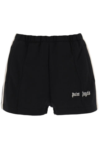 track shorts with contrast bands PWCL005S24FAB001 BLACK OFF WHITE