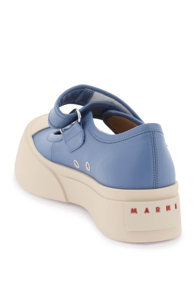 Marni pablo mary jane nappa leather sneakers SNZW003120P2722 OPAL