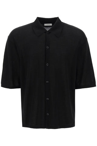 short-sleeved knit shirt for TO1225 LK116 BLACK