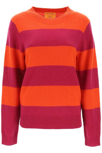 striped cashmere sweater U11210JM MAGENTA CHERRY