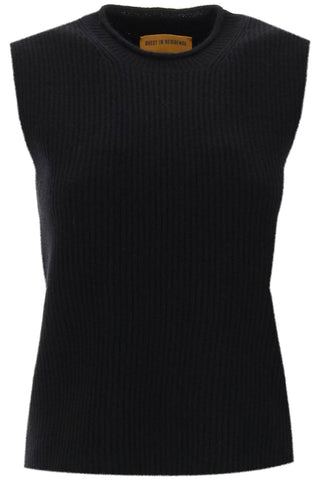 layer up cashmere vest W10310RM BLACK