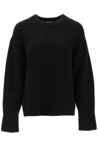 crew-neck sweater in cashmere W10910RH BLACK