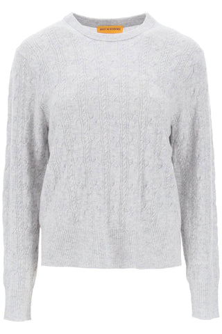 twin cable cashmere sweater W11010CM STONE