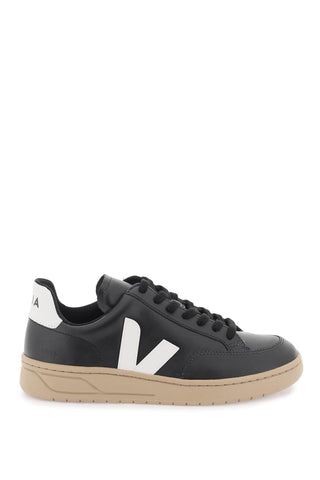 leather v-12 sneakers XD0203638A BLACK WHITE DUNE