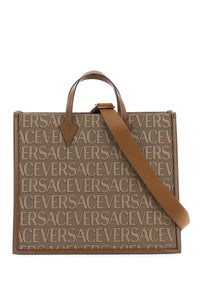 Versace versace allover shopper bag 1008913 1A07951 BEIGE BROWN