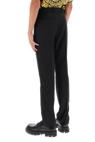 Versace tailored pants with medusa details 1011439 1A07454 BLACK