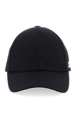 Courreges cotton baseball cap 124ACT033CO0024 BLACK