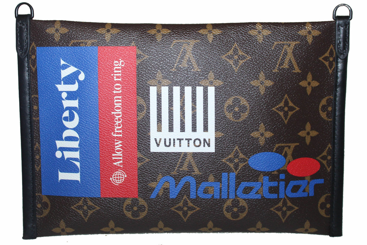 Louis Vuitton Monogram Double Flat Messenger Bag - Grey Messenger