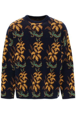 Etro sweater with floral pattern 1N984 9682 BLUE