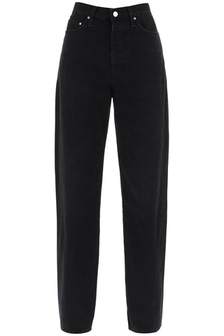 Toteme jeans with dark wash and twisted seams 231 240 744 32 FADED BLACK
