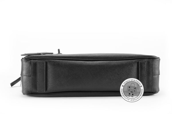 PRADA Prada VS0305 9Z2 Saffiano Travel Borsa DA Viaggio Nero / F0002 L | Italystation.com - Shop Now at italystation.com
