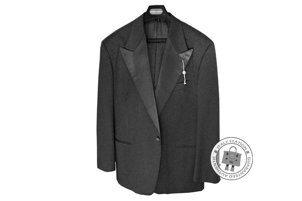 EMPORIO ARMANI Emporio Armani Tessuto 246719 Black Wool Top Size 50, B | Italystation.com - Shop Now at italystation.com