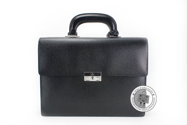 GUCCI Gucci 201849 B690N Black / 1000 Leather Briefcases Shw | Italystation.com - Shop Now at italystation.com