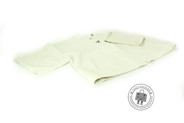 HERMES Hermes 221206D4A636 Veau Patine Paletot Ivoire / A6 Leather 36  | Italystation.com - Shop Now at italystation.com