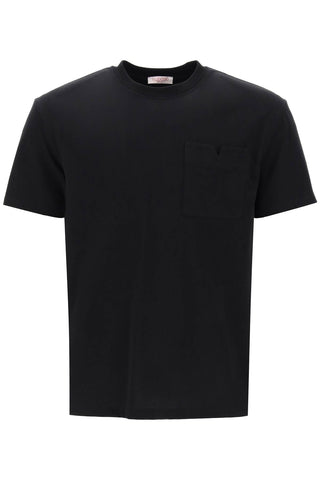 Valentino garavani regular fit pocket t-shirt 4V3MG10V9UH NERO
