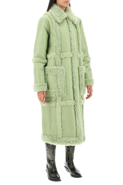 Stand studio patrice eco-shearling coat 61100 9010 SAGE GREEN