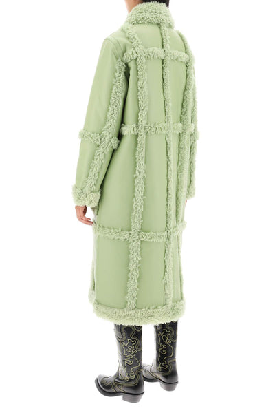 Stand studio patrice eco-shearling coat 61100 9010 SAGE GREEN