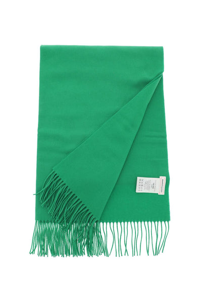 Alexander mcqueen cashmere scarf with embroidery 707220 3221Q BRIGHT GREEN