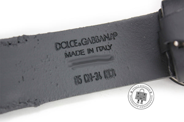 DOLCE & GABBANA Dolce & Gabbana BC3832 A1191 Varie Calfskin Black+grig | Italystation.com - Shop Now at italystation.com