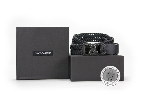 DOLCE & GABBANA Dolce & Gabbana BC3832 A1191 Varie Calfskin Black+grig | Italystation.com - Shop Now at italystation.com