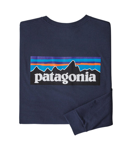 Patagonia - Men's Long-Sleeved P-6 Logo Responsibili-Tee® Classic Navy - 38518 - CLASSIC/NAVY