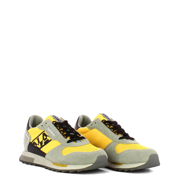 Napapijri - Sneakers Virtus in Nylon Yellow Grey - NP0A4I7U  | Italystation.com - Shop Now at italystation.com