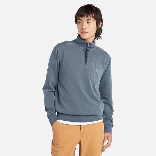 Timberland - Felpa con zip Merrymack Dyed Dark Sapphire - T | Italystation.com - Shop Now at italystation.com