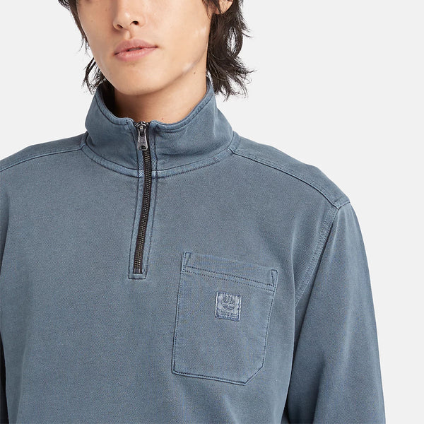 Timberland - Felpa con zip Merrymack Dyed Dark Sapphire - T | Italystation.com - Shop Now at italystation.com