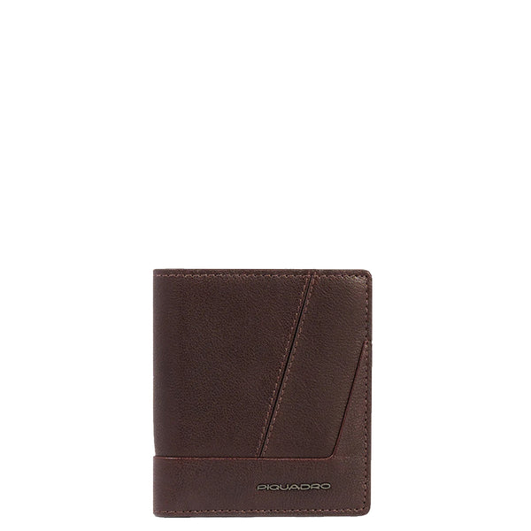 Piquadro - Portafoglio verticale con portamonete RFID Carl -  | Italystation.com - Shop Now at italystation.com