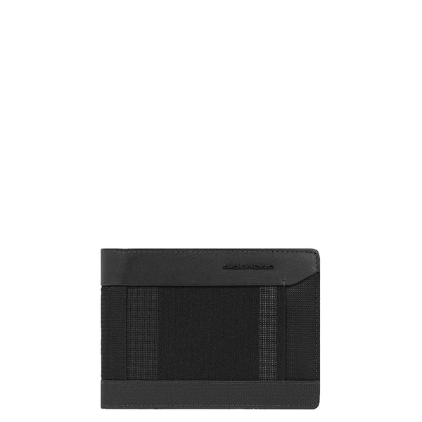 Piquadro - Portafoglio con portamonete RFID in tessuto ricicl | Italystation.com - Shop Now at italystation.com