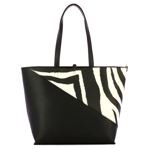 Just Cavalli - Shopper Black White - 76RA4BU1ZSA85 - BLAC | Italystation.com - Shop Now at italystation.com