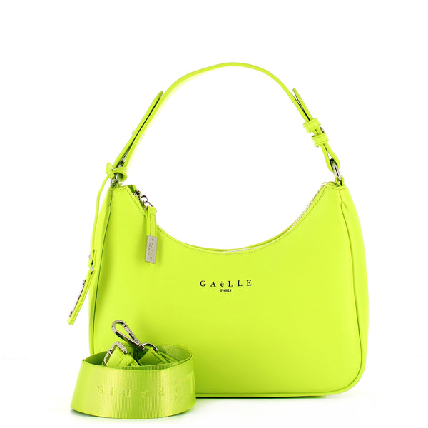 Gaëlle Ga‚àö¬¥lle - Hob Bag in similpelle liscia Verde Cedro - GAACW00 | Italystation.com - Shop Now at italystation.com
