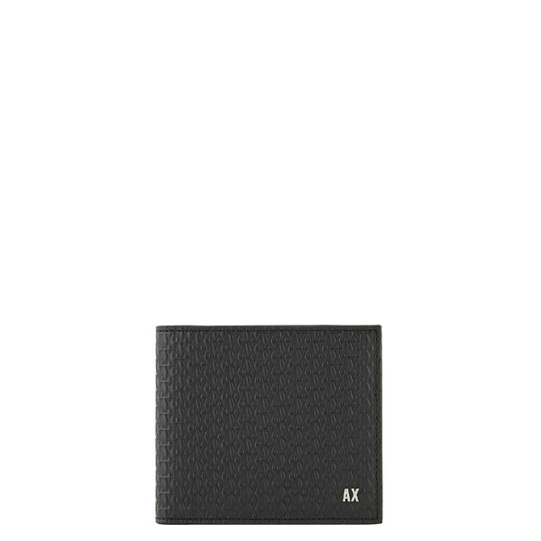 Armani Exchange - Portafoglio logato in pelle Nero - 9 | Italystation.com - Shop Now at italystation.com