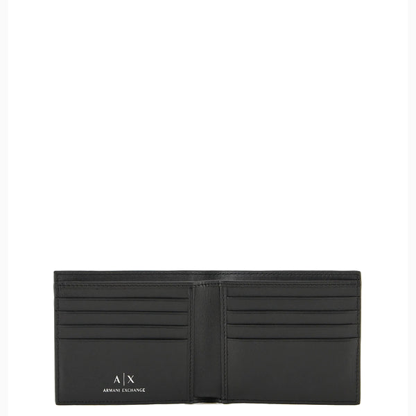 Armani Exchange - Portafoglio logato in pelle Nero - 9 | Italystation.com - Shop Now at italystation.com