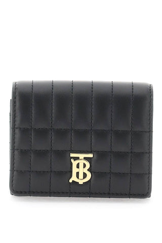 Burberry lola tri-fold wallet 8062372 BLACK LIGHT GOLD