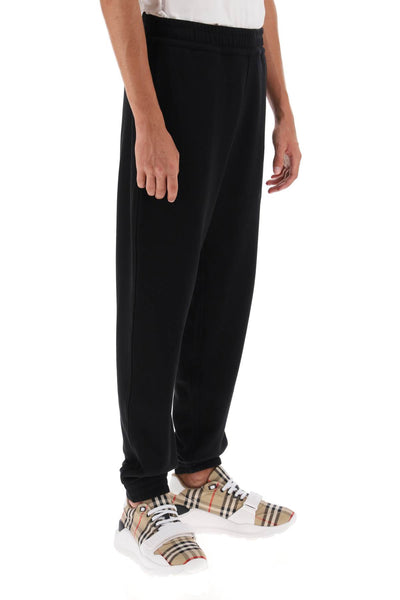 Burberry tywall sweatpants with embroidered ekd 8072745 BLACK