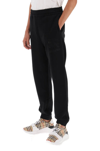 Burberry tywall sweatpants with embroidered ekd 8072745 BLACK