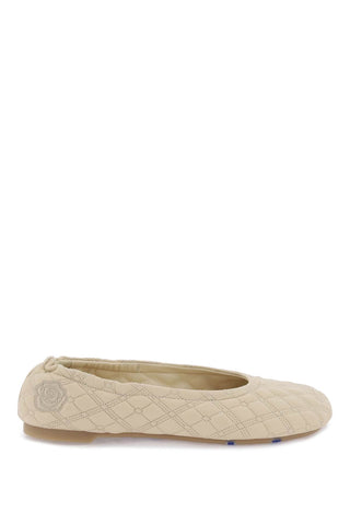 Burberry quilted leather sadler ballet flats 8080382 CLAY
