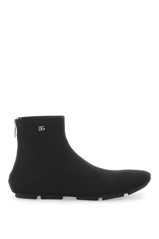 Dolce & gabbana stretch knit ankle boots A60590 AT397 NERO