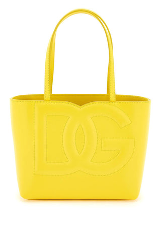 Dolce & gabbana leather tote bag with logo BB7337 AW576 GIALLO ORO