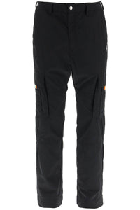 Marcelo burlon nylon cargo pants CMCF014S23FAB001 BLACK WHITE