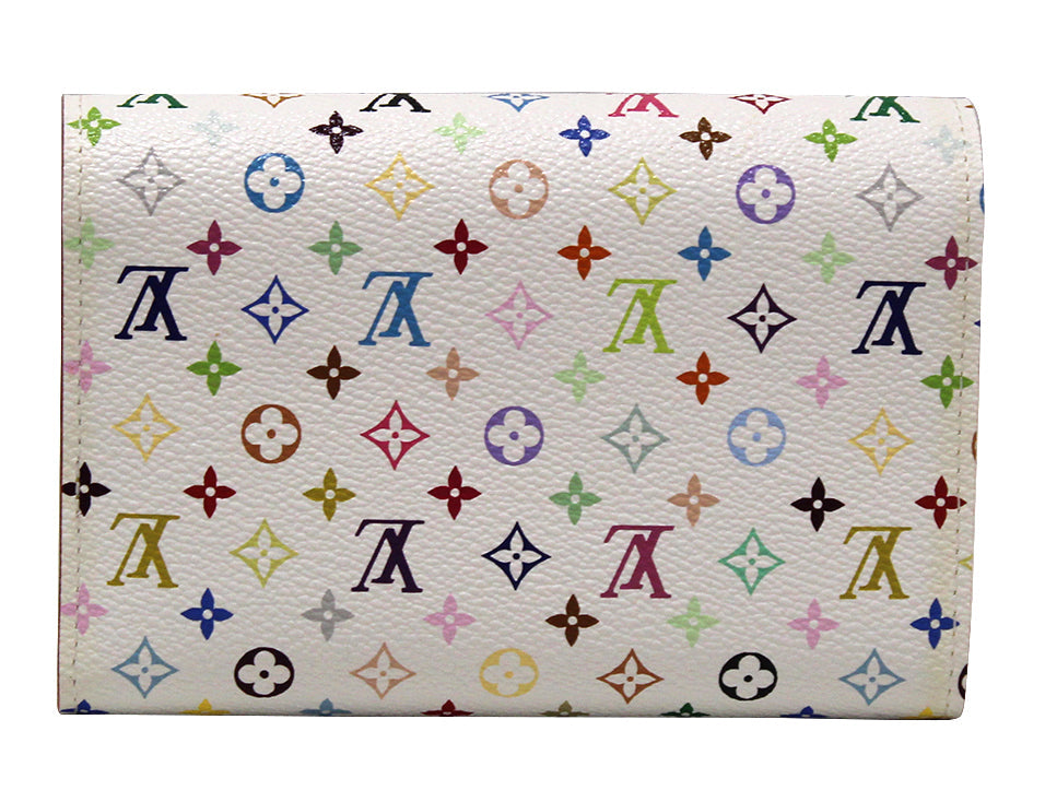 Louis Vuitton White Monogram Multicolore Alexandra Wallet