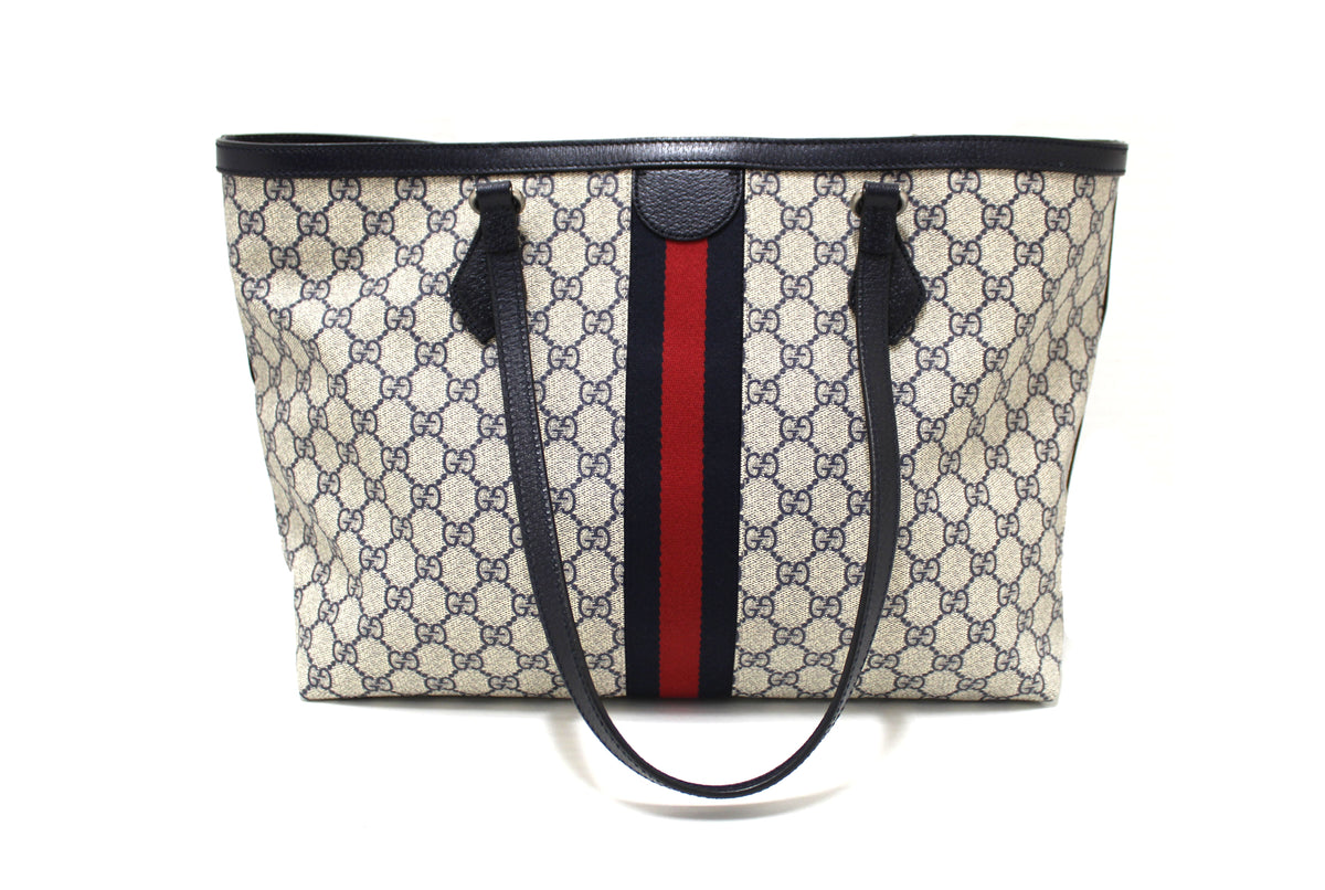 Gucci Blue Ophidia Suede Tote Bag Multiple colors Navy blue Leather  Pony-style calfskin ref.291050 - Joli Closet