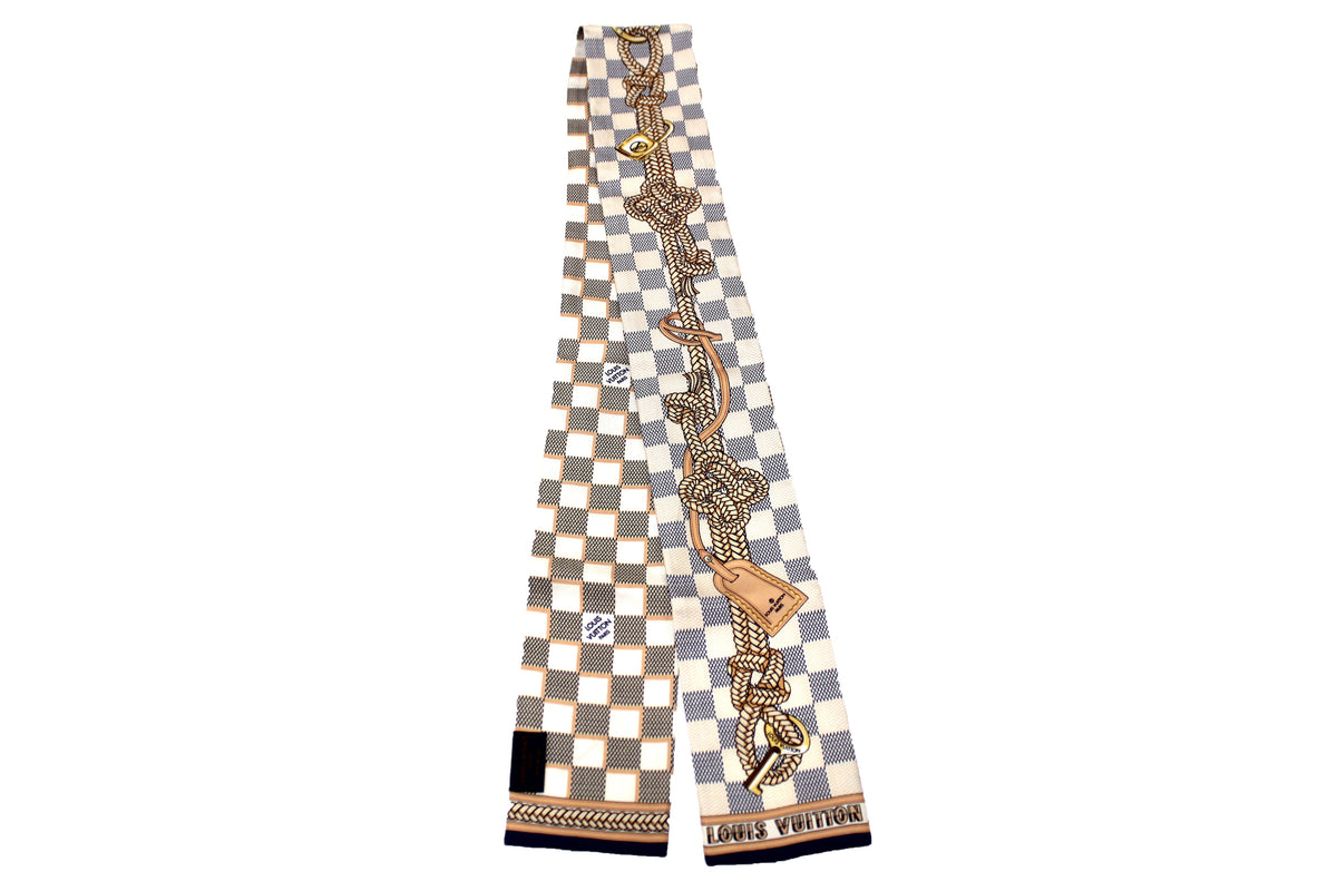 Louis Vuitton Silk Damier Infinity Bandeau Twilly Scarf – Italy Station